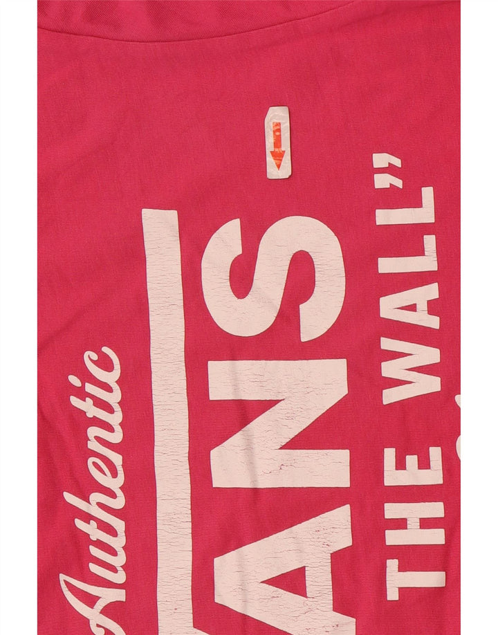 Vans T-Shirt Slim Fit Graphic Homme Rose Moyen