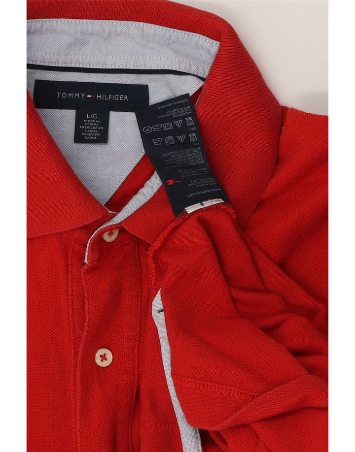 Tommy Hilfiger Polo Homme Grand Rouge Coton