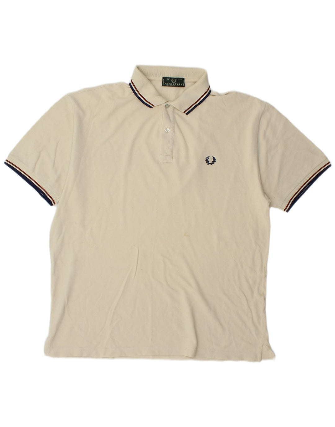 Fred Perry Polo Homme Large Blanc Cassé Coton