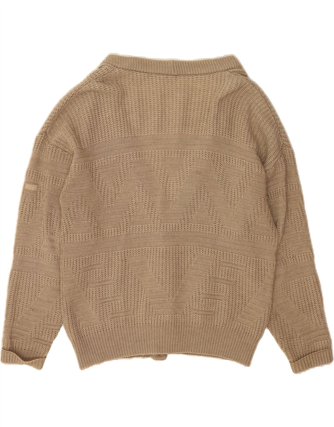 MARZ Womens Oversized Cardigan Sweater UK 16 Large Brown New Wool Vintage Marz and Second-Hand Marz from Messina Hembry 