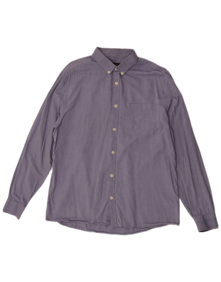 Jaeger Chemise Homme Large Bleu Coton