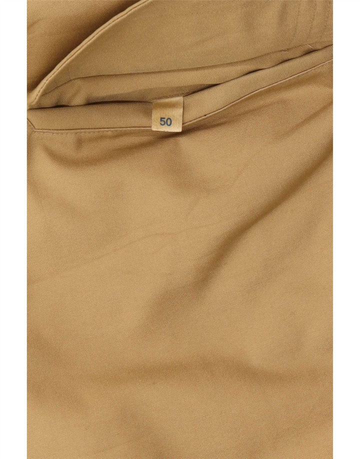 vintage Mens Sherpa Overcoat IT 50 Beige Moyen