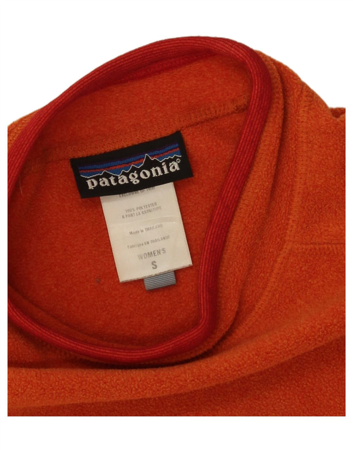 Patagonia Pull polaire pour femme UK 10 Small Orange Polyester