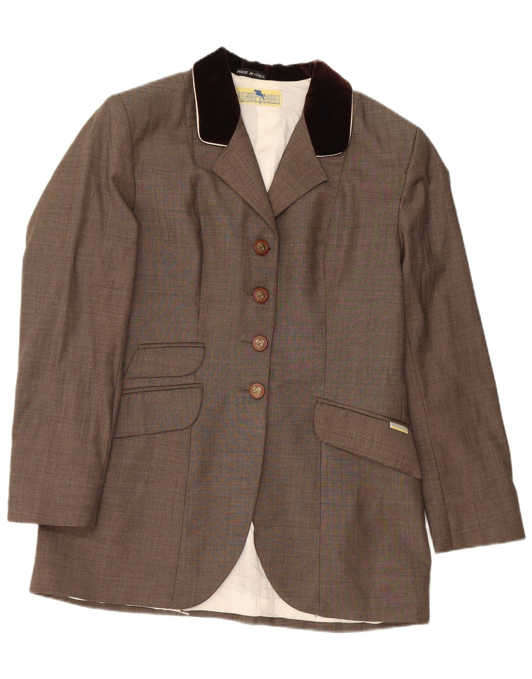 ALESSANDRO ALBANESE Veste blazer d'équitation pour femme IT 44 Marron moyen