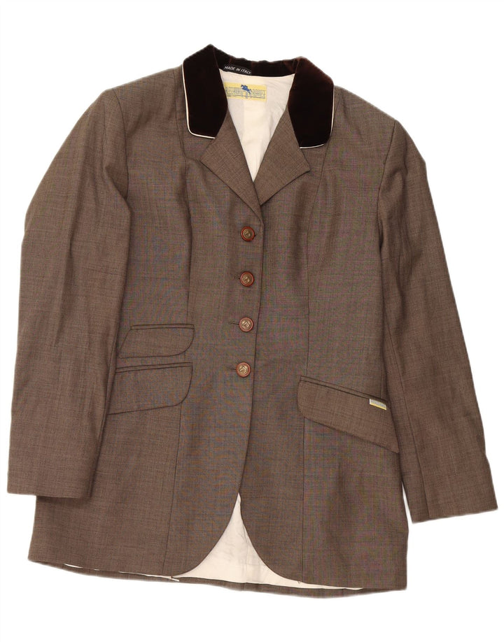 ALESSANDRO ALBANESE Veste blazer d'équitation pour femme IT 44 Marron moyen