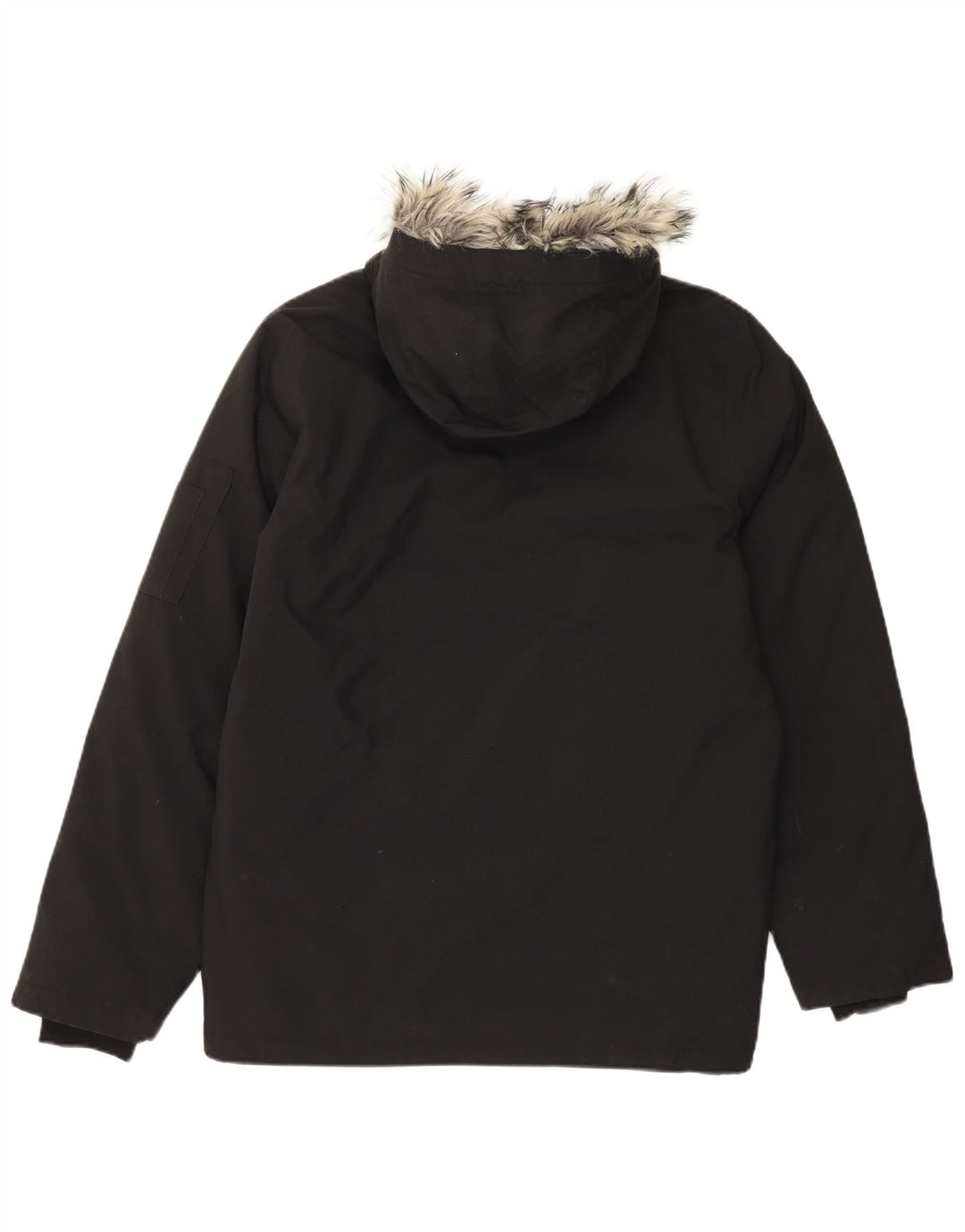 Adidas Parka à capuche pour homme UK 36 Petit nylon noir