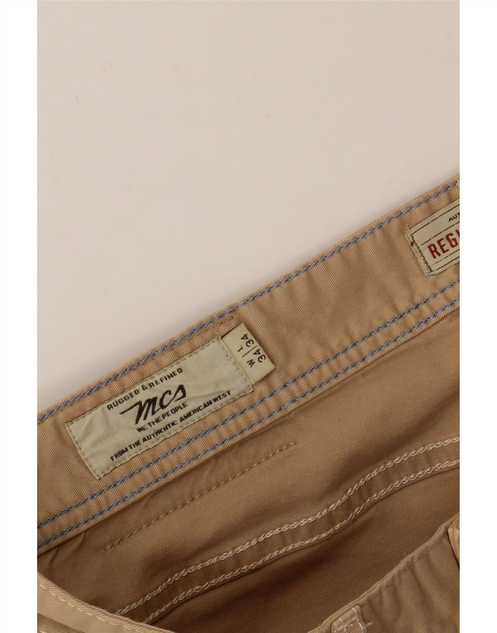 MARLBORO CLASSICS Mens Cropped Trousers W34 L25 Beige Vintage Marlboro Classics and Second-Hand Marlboro Classics from Messina Hembry 