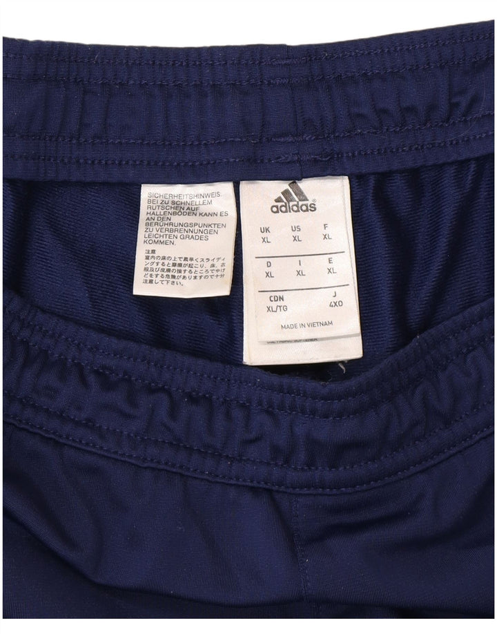 ADIDAS Mens Tracksuit Trousers Joggers XL  Navy Blue Polyester