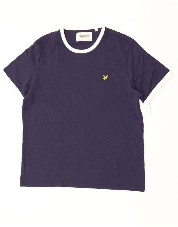 Lyle & Scott T-Shirt Homme Bleu Marine Large Colourblock