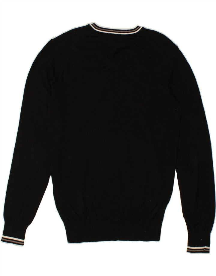 BEN SHERMAN Pull Heritage Col V Homme Noir Moyen Coton