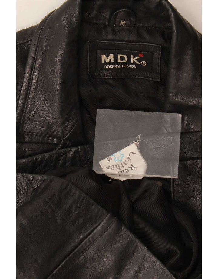 MDK Veste en cuir pour femme UK 12 Medium Noir
