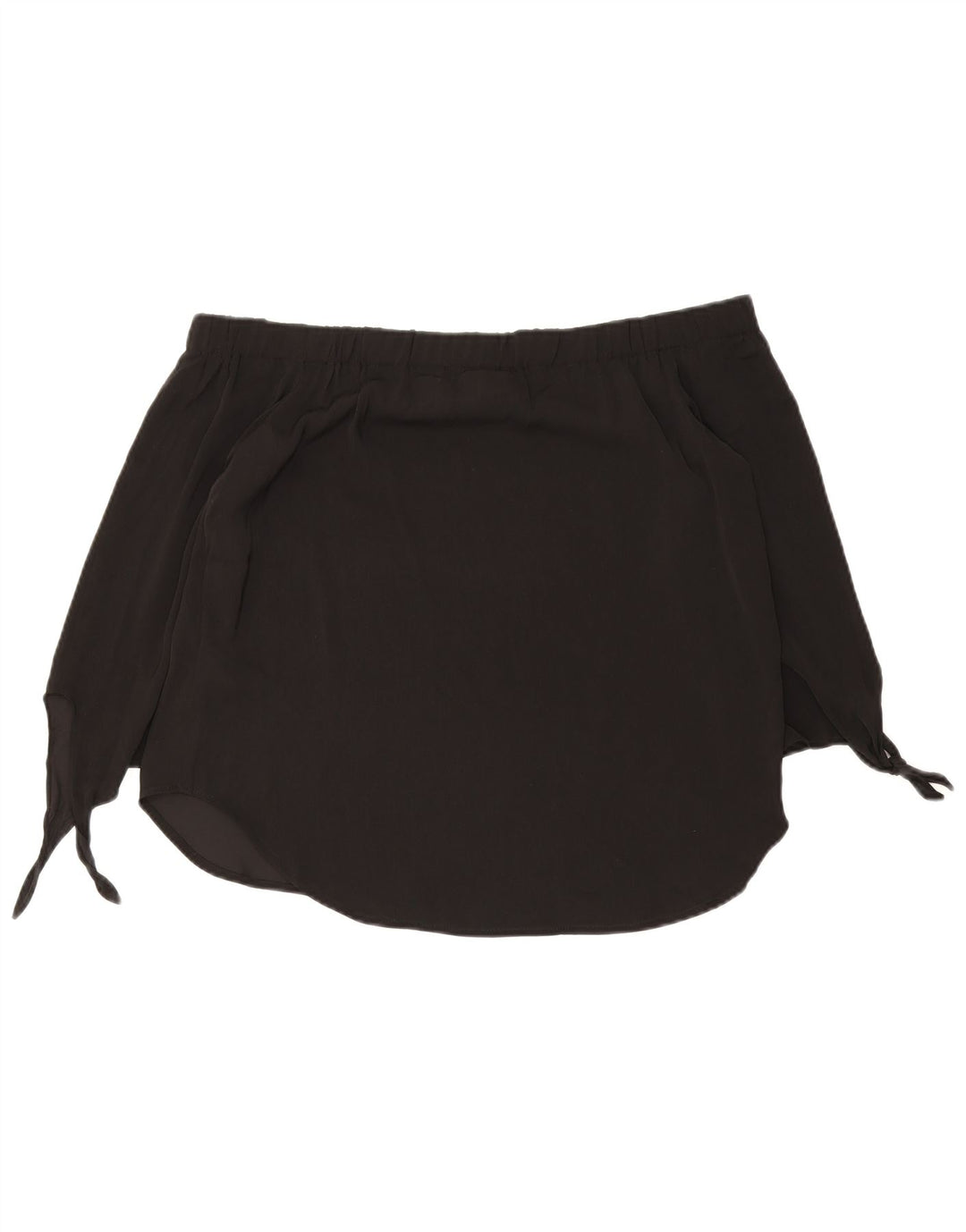 Oasis Haut à manches 3/4 pour femme, épaules dénudées, UK 12, noir moyen, polyester