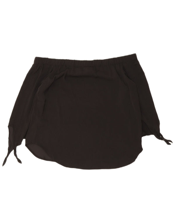 Oasis Haut à manches 3/4 pour femme, épaules dénudées, UK 12, noir moyen, polyester