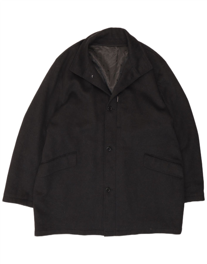 Pierre Cardin Manteau Homme IT 50 Large Laine Noire