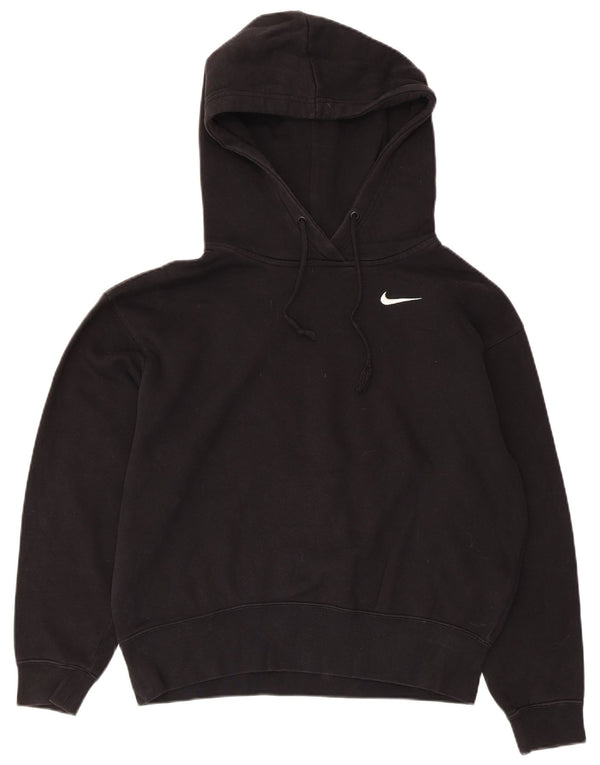 Nike Pull à capuche surdimensionné pour femme UK 6 XS Noir Coton