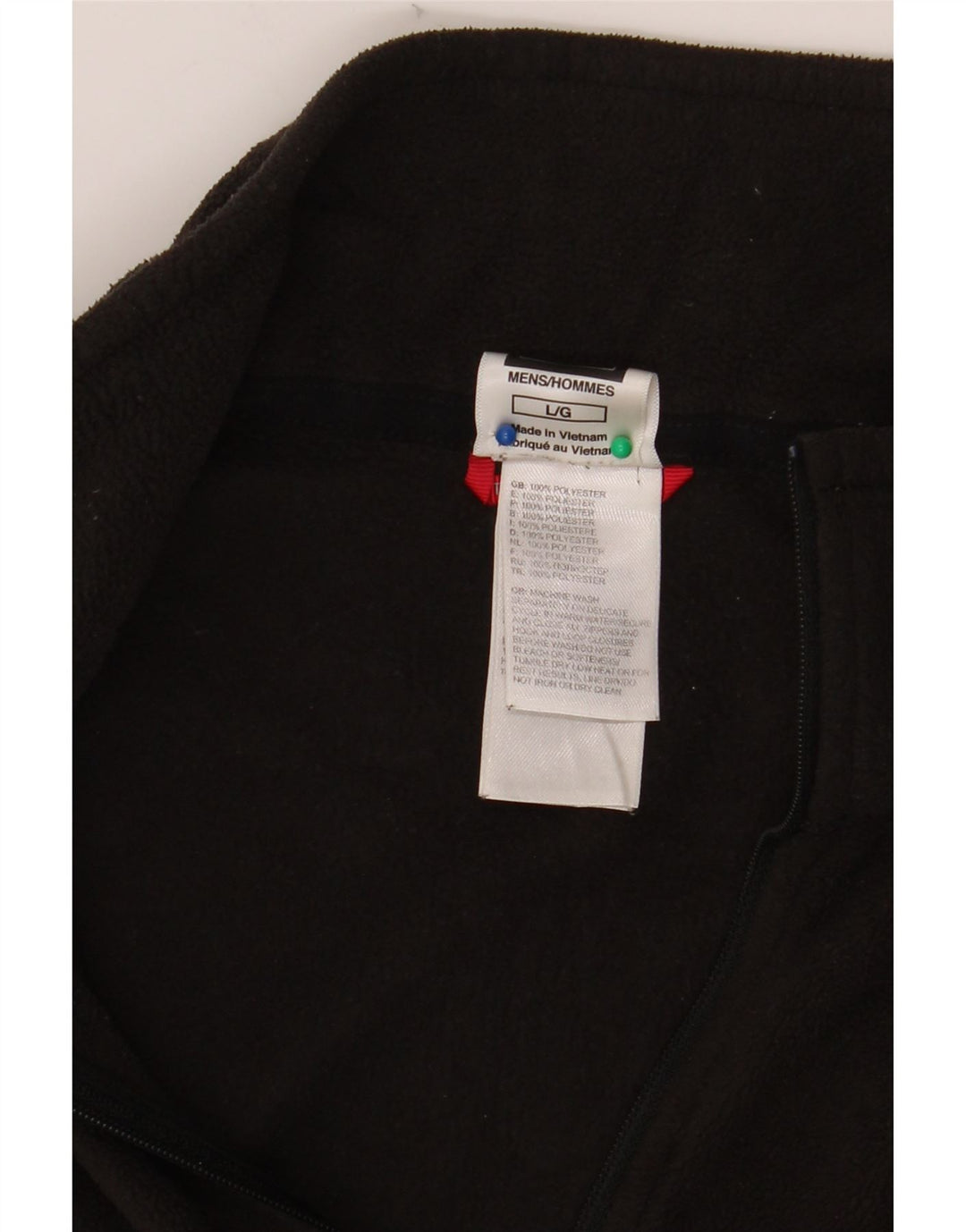 THE NORTH FACE Pull polaire à col zippé pour homme Large Noir Polyester