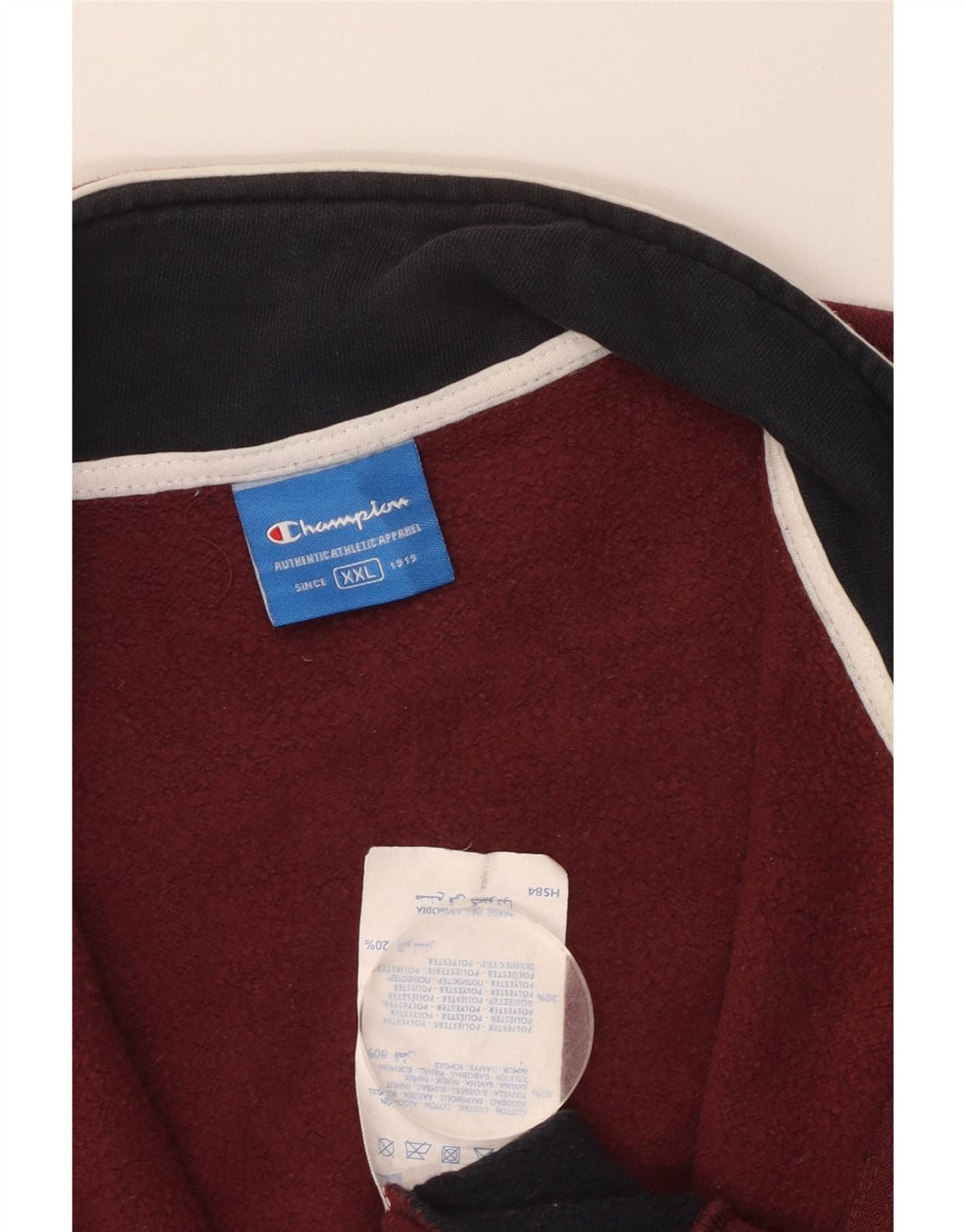 CHAMPION Veste de survêtement pour homme 2XL en coton color block marron