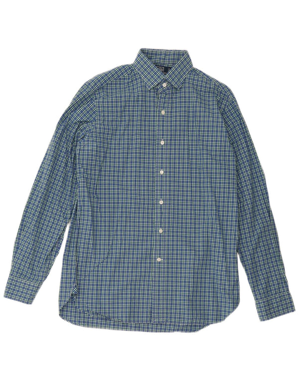 Polo Ralph Lauren Chemise homme Taille 16 40/41 Grand coton à carreaux bleus
