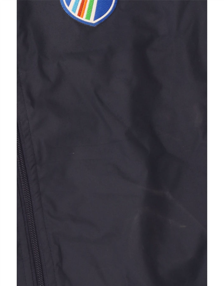 Kappa Veste coupe-vent graphique pour homme UK 38 Bleu marine moyen Colourblock