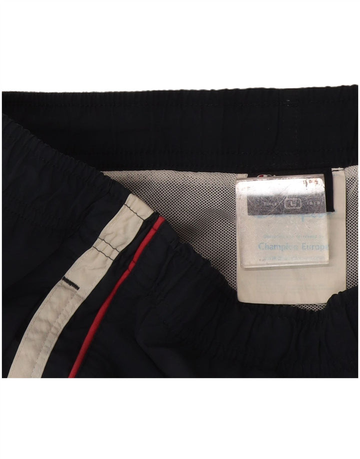 Champion Short de Bain Homme Large Bleu Marine Rayé Polyamide