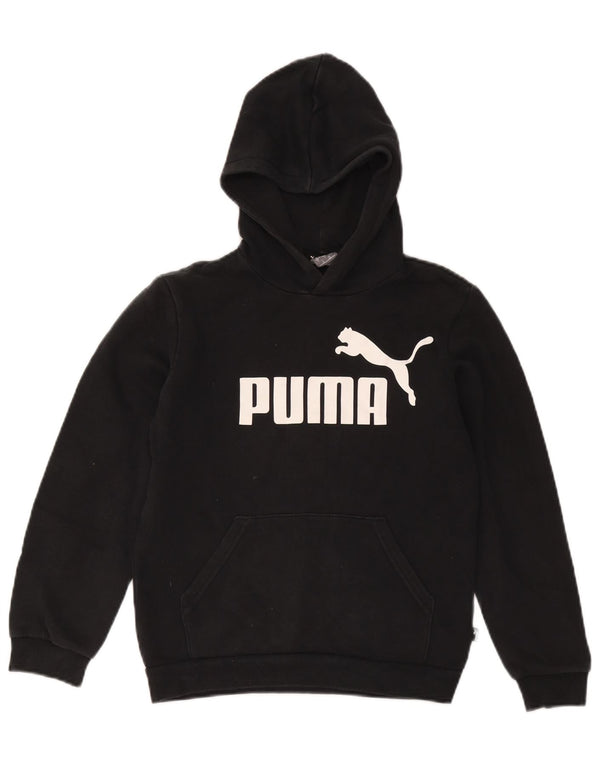 Puma Pull à capuche graphique garçon 11-12 ans Noir Coton