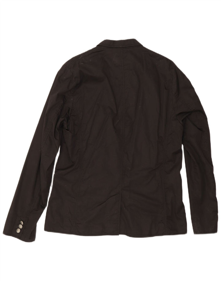 Guess Veste Blazer 1 Bouton Homme UK 42 XL Coton Noir
