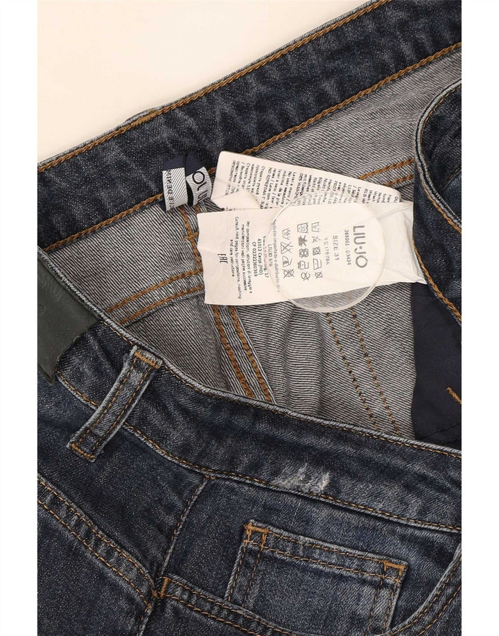 Liu Jo Jean Slim effet vieilli W31 L28 en coton bleu pour femme