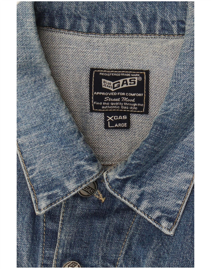 Gas Veste en Jean Femme UK 18 XL Bleu