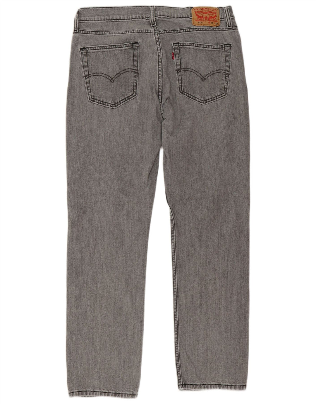 Levi's Jean Droit 514 Homme W34 L32 Gris Coton