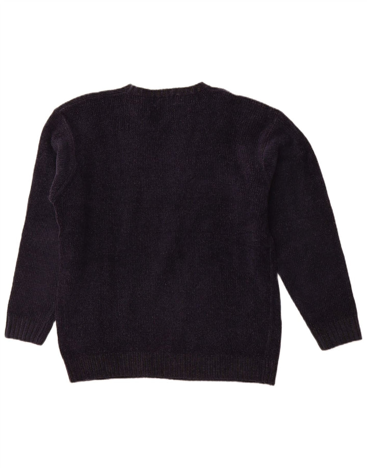 KAPPA Pull col rond pour homme en acrylique bleu marine Taille L