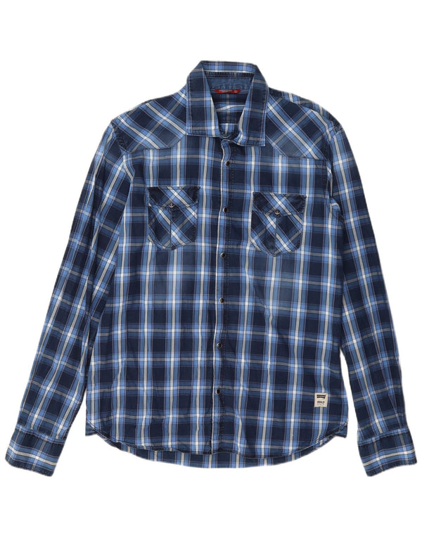 Carrera Chemise Extra Slim Fit Homme Bleu Carreaux