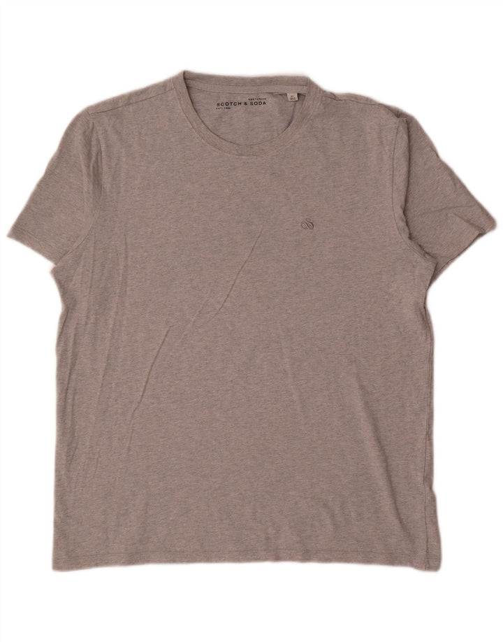 Scotch & Soda T-Shirt Homme XL Gris Moucheté