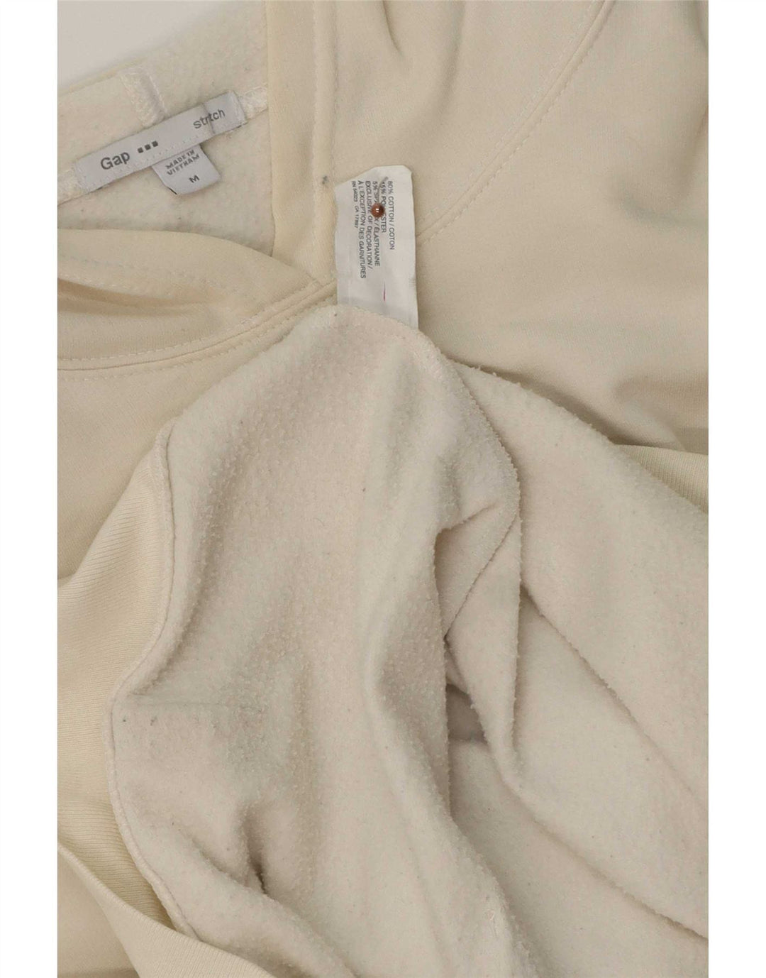Gap Pull à Capuche Graphique Homme Blanc Moyen Coton