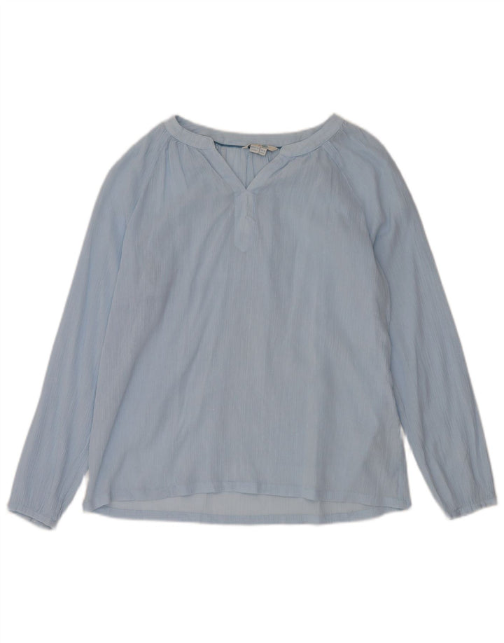 BODEN Chemisier surdimensionné à manches longues pour femme UK 10 Petit Bleu Coton