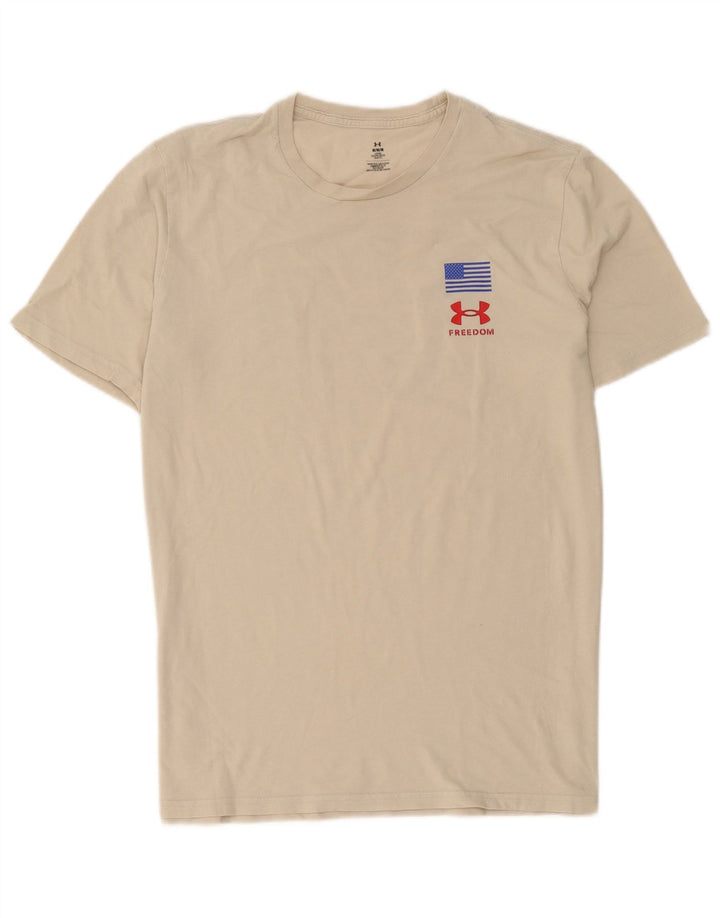 Under Armour Tee-Shirt Graphique Homme Beige Moyen