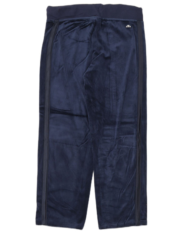 ELLESSE Pantalon de survêtement en velours pour femme UK 18 XL Bleu marine