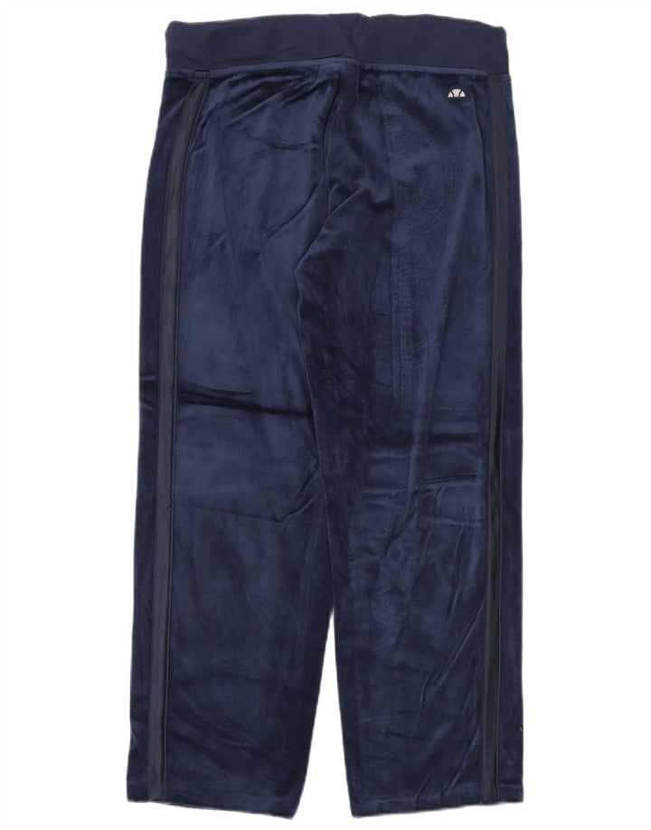 ELLESSE Pantalon de survêtement en velours pour femme UK 18 XL Bleu marine