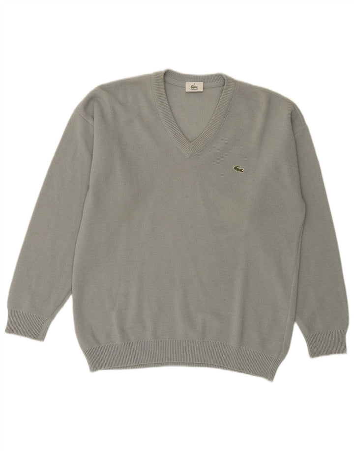 Lacoste Pull col V pour homme Taille 3 Petite laine verte