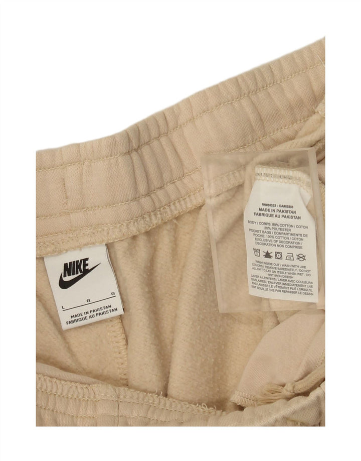 Nike Short de sport pour homme Grand coton beige
