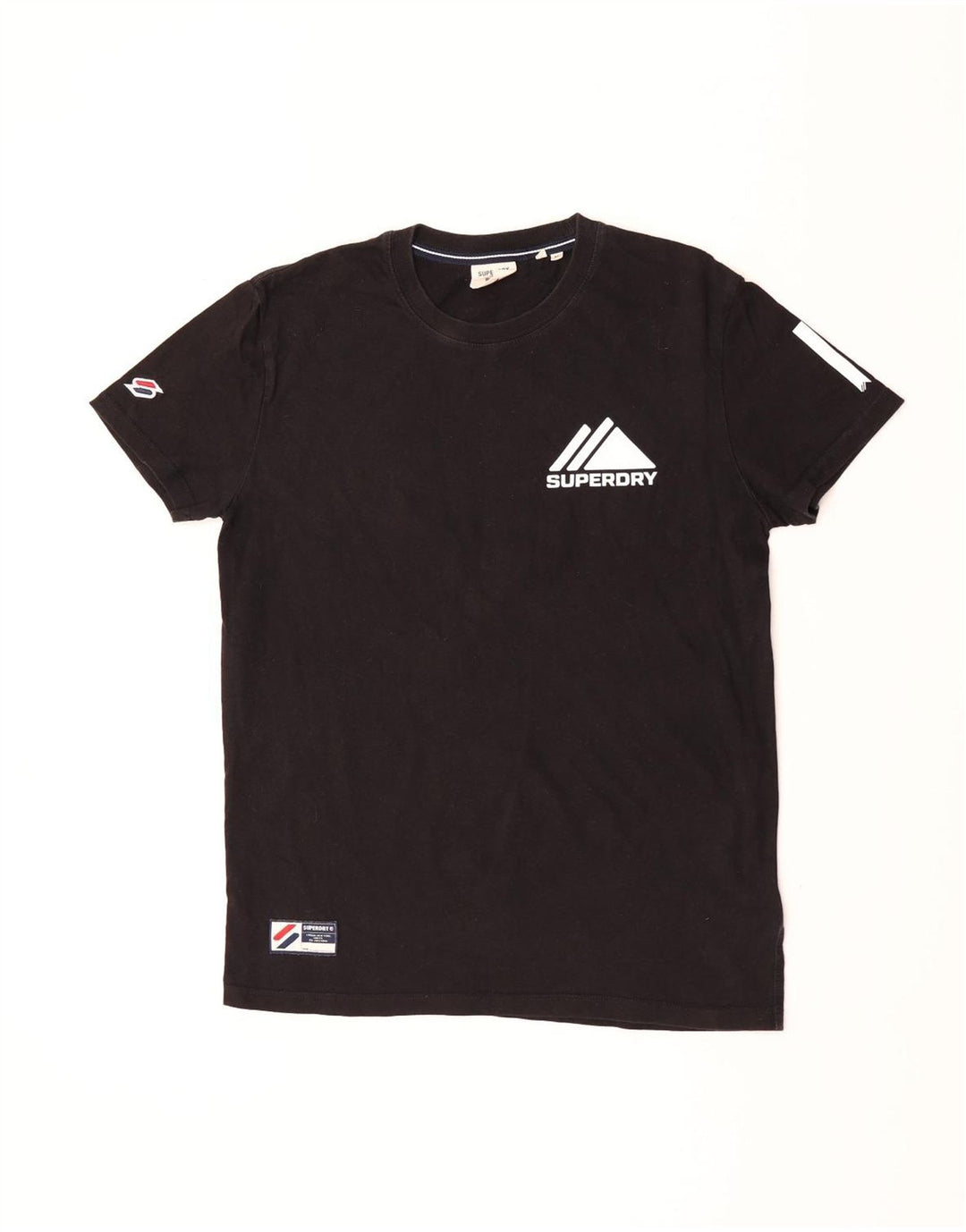 Superdry T-Shirt Graphique Homme Noir Moyen Coton