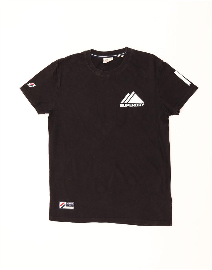 Superdry T-Shirt Graphique Homme Noir Moyen Coton