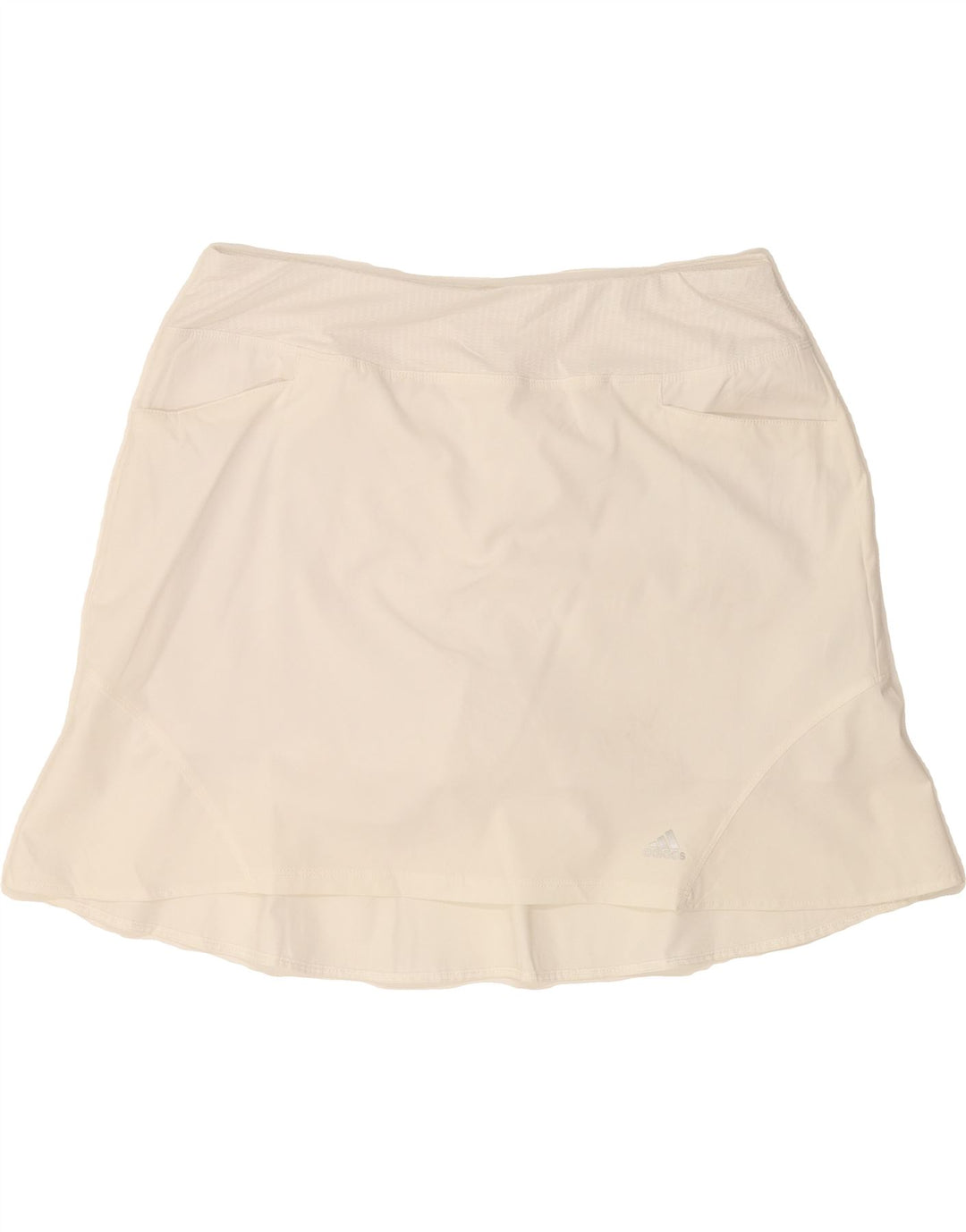 ADIDAS Womens Skort UK 14 Large  Off White Polyester Vintage Adidas and Second-Hand Adidas from Messina Hembry 
