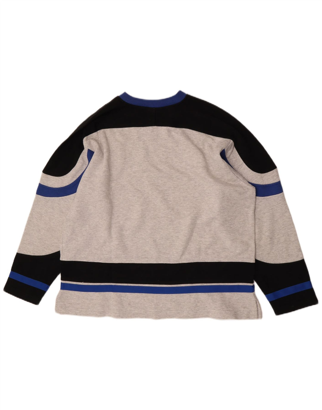 CHAMPION Sweat-Shirt Graphique Coupe Ample Homme Gris Moyen Colorblock