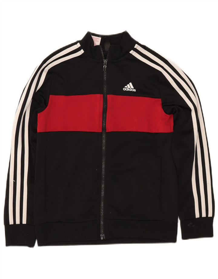 ADIDAS Veste de survêtement pour garçon 9-10 ans Noir Colourblock Polyester