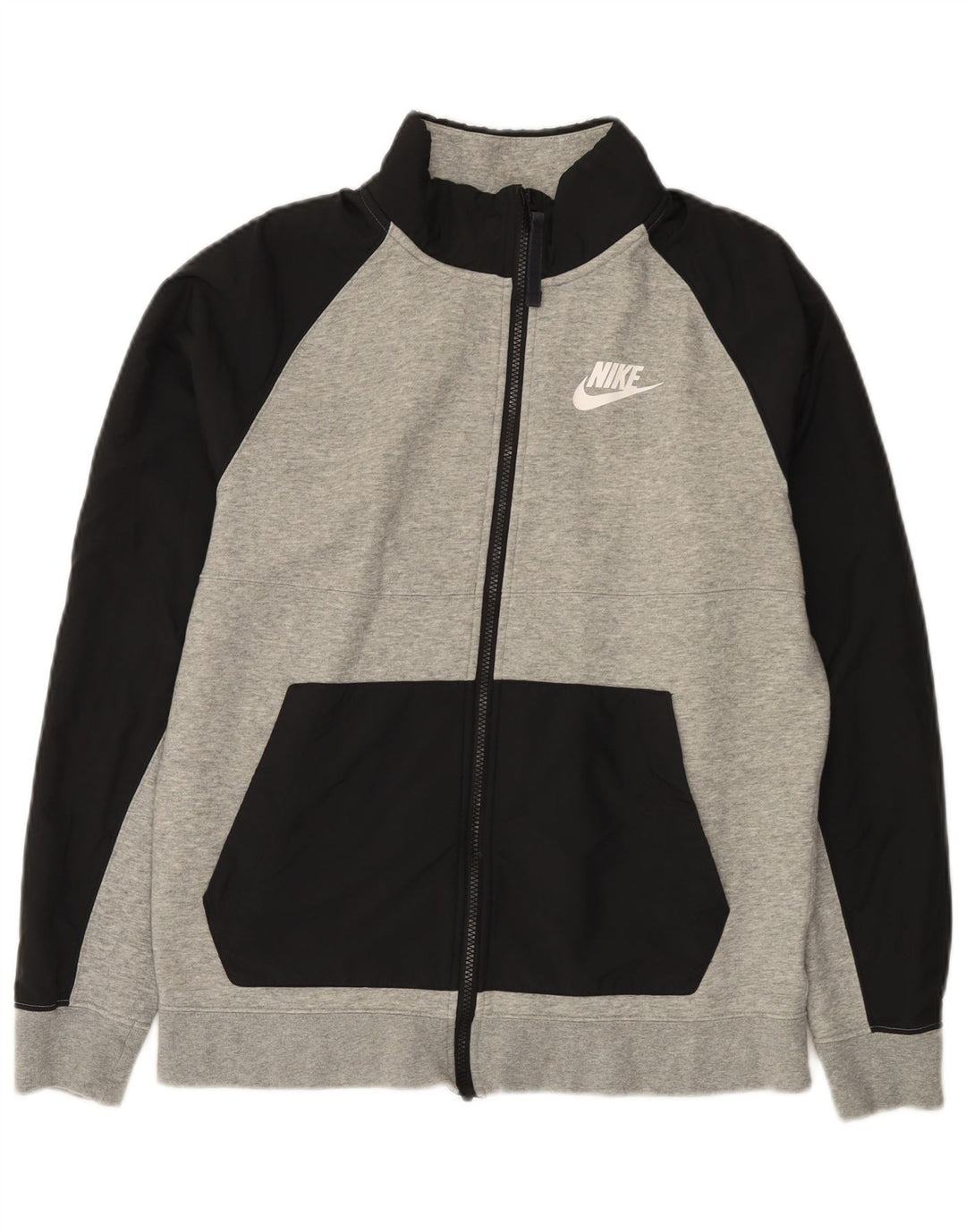 Nike Veste de survêtement pour homme Taille S en coton color block Gris