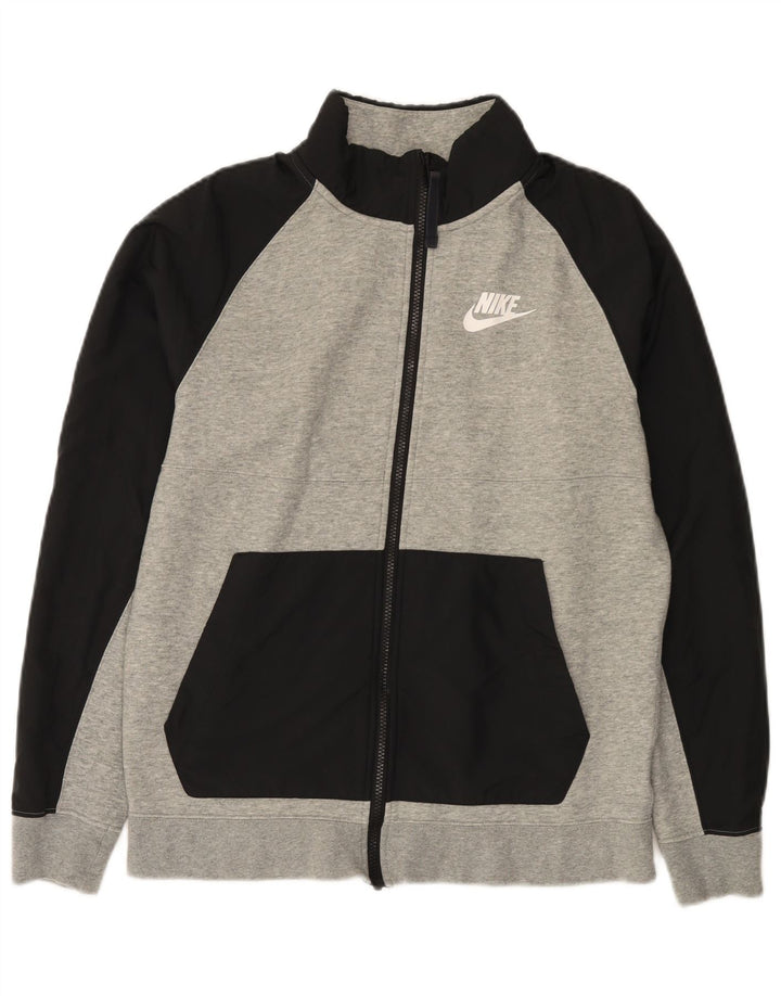Nike Veste de survêtement pour homme Taille S en coton color block Gris