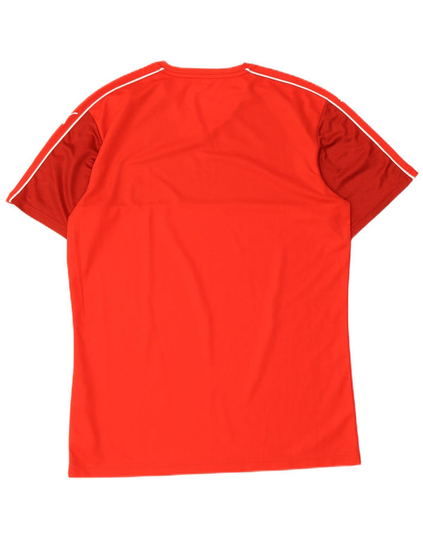 Puma T-Shirt Homme Haut Large Rouge Colorblock Polyester