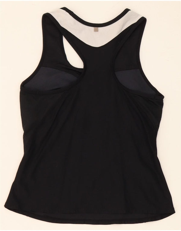 Nike Womens Dri Fit Débardeur UK 8/10 Petit Noir Colorblock Nylon