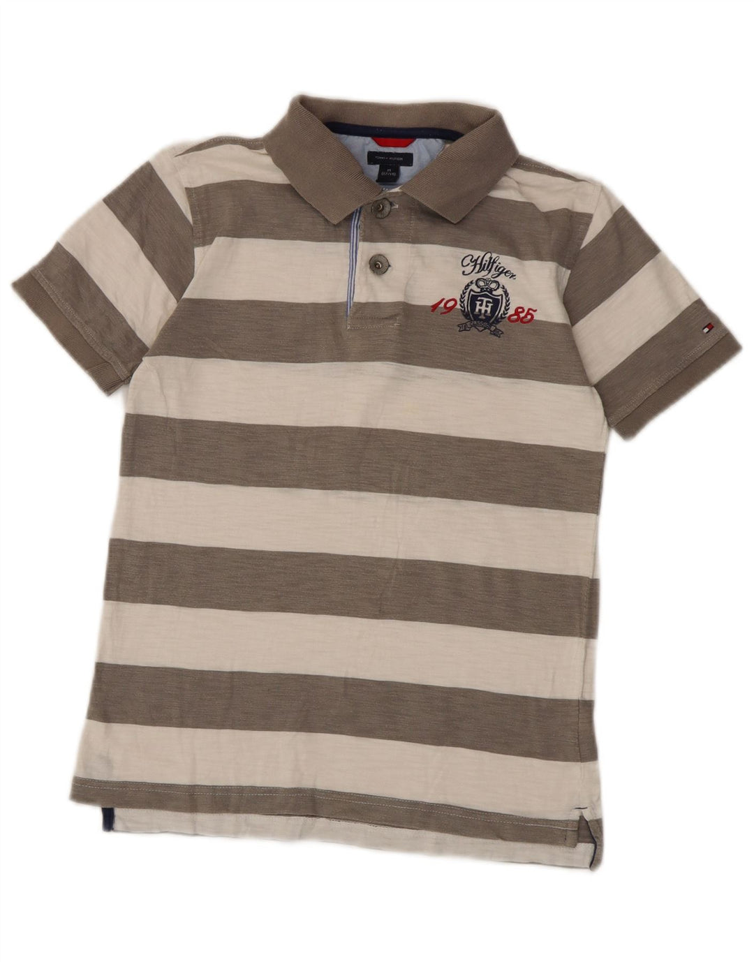 Tommy Hilfiger Polo Rugby Garçon 12-13 ans Gris Moyen Rayé