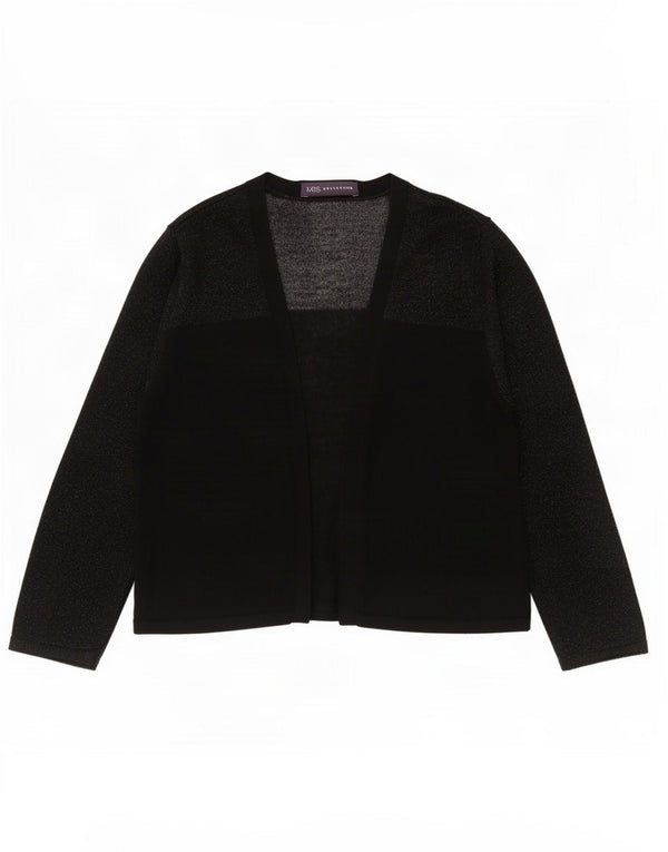 Marks & Spencer Pull boléro ouvert à manches 3/4 pour femme UK 8 Small Noir
